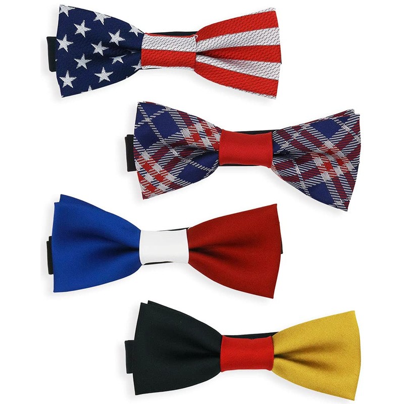 Quintet World Flags Bowtie, Bowtie, Made in Japan, France
