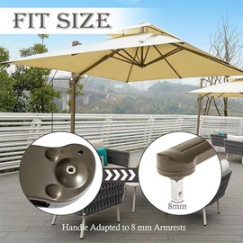 Patio Sunshade Replacement | Table Canopy Crank Handle | Lightweight Adjustable Canopy Part Replacing Crank Handle for Yard Beach Garden Park Use