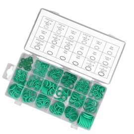 270pcs Green O Ring Kit, Gummi -Ringdichtungs -Set für Sanitär-, Automobil-, Maschinen-, Wartungs-, Luft oder Gasanschlüsse, 3 in 1 Gummi Ring Kit