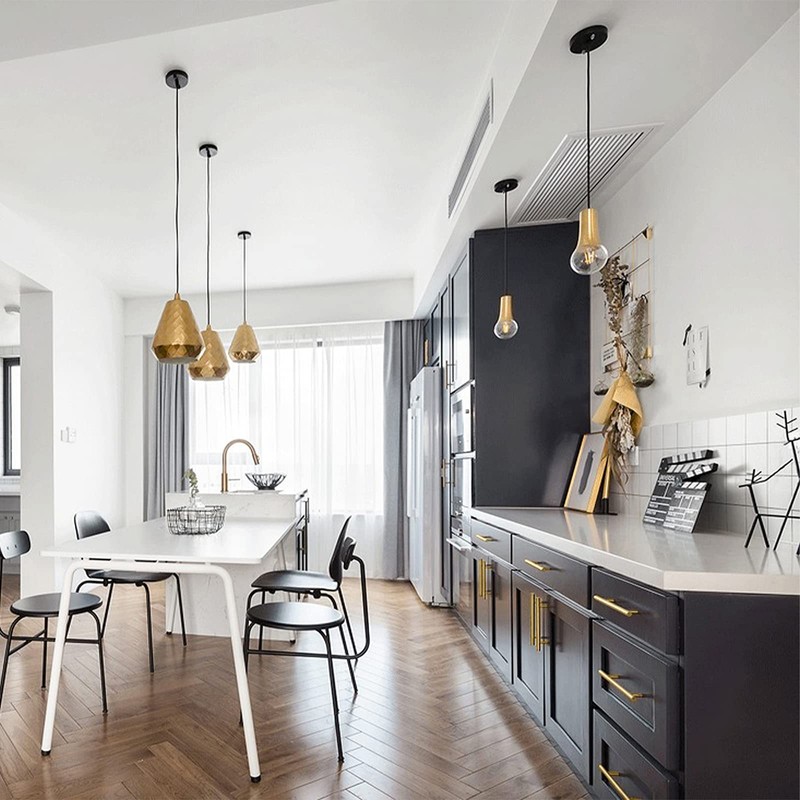 LONTAN 10 Pack Gold Kitchen Handle Gold Cupboard Handle 160mm