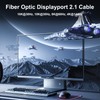 FIBBR 16K Fiber Optic DisplayPort Cable 2.1, VESA Certified Active