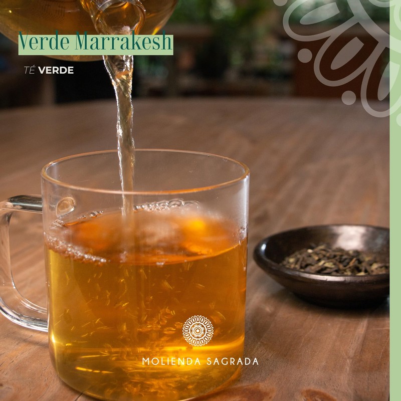 Molienda Sagrada, Té Verde Marrakesh, Infusión de Té Verde en