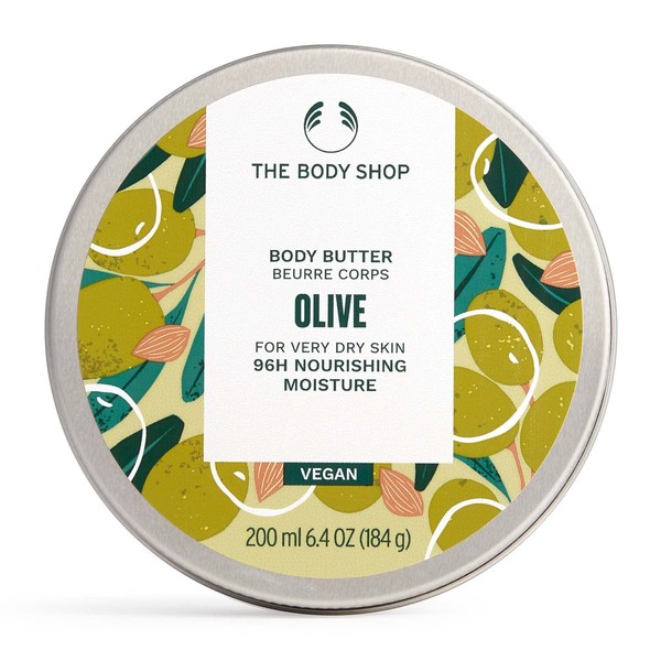The Body Shop Olive Body Butter – Nourishing & Moisturizing Skincare for Very Dry Skin – Vegan – 6.75 oz