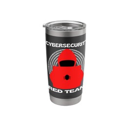 Red Team Cybersecurity Hacking Ethical Hacker Cyber Security Stainless Steel Insulated Tumbler