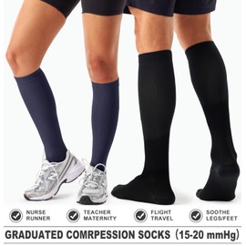 4 Pairs Compression Socks for Women and Men-Circulation Best Support Socks for Running,Athletic,Cycling
