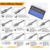 CAROTUPY Tungsten Carbide Burr Set 1/8" Shank，Die Grinder Bits with