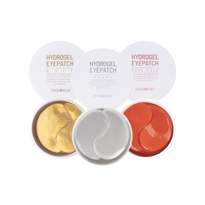 (1+1) Hydrogel Eye Patch Gold/Rose Gold/Pearl (60 sheets) (Choose 1)