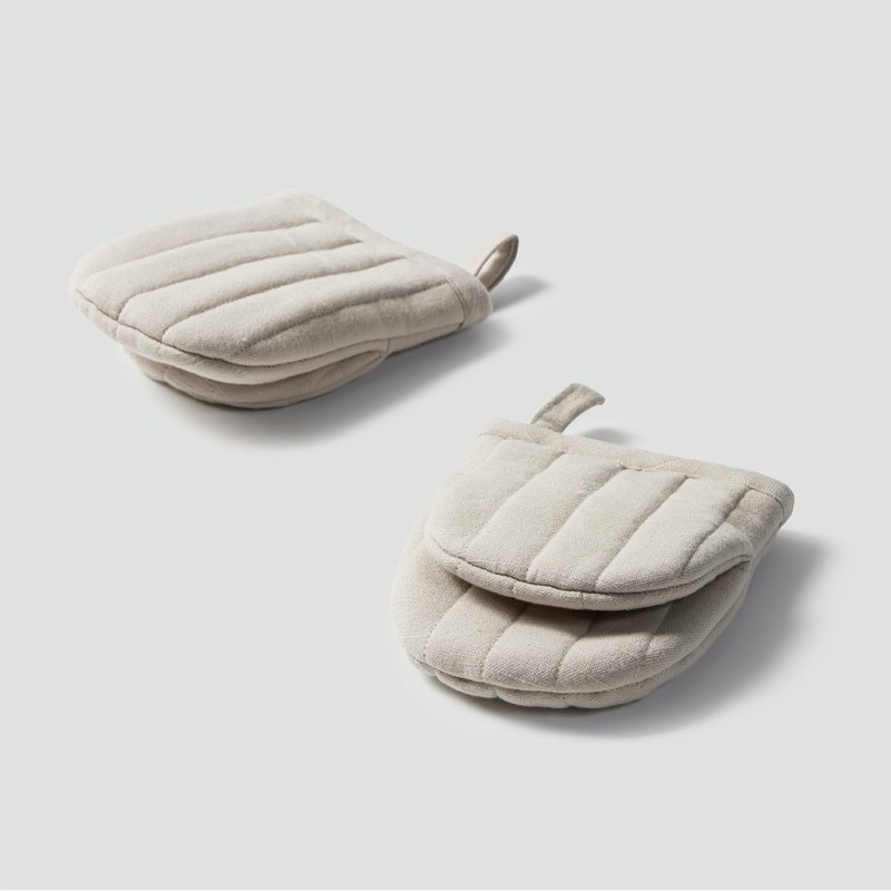 JAJU [JAJU] Mini Oven Mitts 2 Pcs_Beige