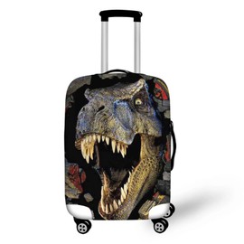 Mumeson 3D Dinosaur T-Rex Travel Suitcase Cover Protector Elastic Cover Anti-scratch Suitcase Cover Case Fit Baggage Size 18 19 20 21 Inch