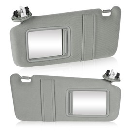 Youxmoto Sun Visor for Toyota Camry with Sunroof 2007 2008 2009 2010 2011 Left Driver and Right Passenger Side, Grey Sun Visor Replaces# 74320-06800-B0; 74310-06770-B0, with Vanity Mirror