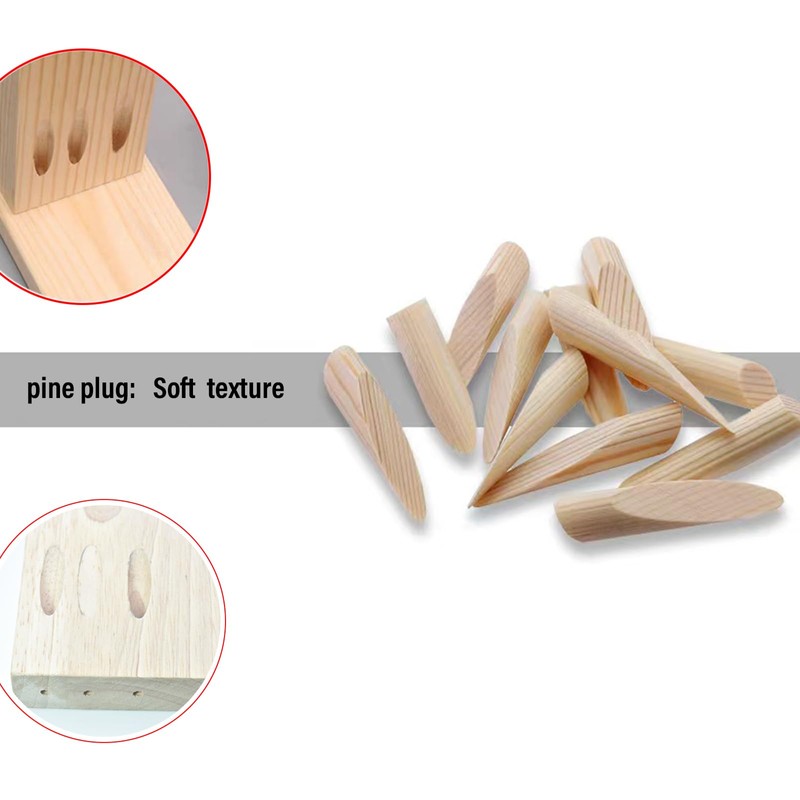 Kosmi 50-Pack Solid Wood Pocket Hole Plugs Pine Pocket Hole
