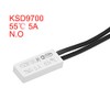 uxcell KSD9700 Thermostat, 55℃ Normally Open Temperature Switch, N.O 5A