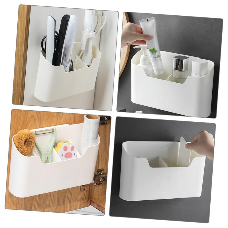 ABOOFAN 1Set Hanging Shower Basket Wall Mounted Sundry Container for