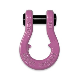 Moose Knuckle Offroad Jowl Split Shackle 3/4 | 10,000 lbs Capacity - Fits 2.0/2.5 inch D-Ring Tow Shackle Receiver Hitch Bracket Mount with 7/8" Pin | Pretty Pink