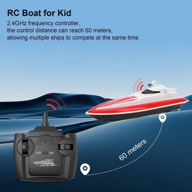 LSRC-B8 RC Boat High Speed Racing RC Boat with Dual