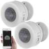 Luminea Home Control Small Motion Sensor: Set of 2 WLAN