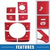 X AUTOHAUX 8 Set Centre Console Switch Panels for Mazda
