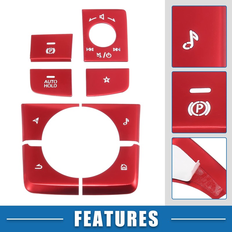 X AUTOHAUX 8 Set Centre Console Switch Panels for Mazda
