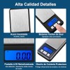 Báscula Digital de Bolsillo, Báscula de Precisión, 200g/0.01g, Equipado con