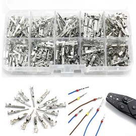 ZYWUOY 290Pcs Car Electrical Wire Terminal Pins Kit 1/1.5/1.8/2.2/2.8mm Connector