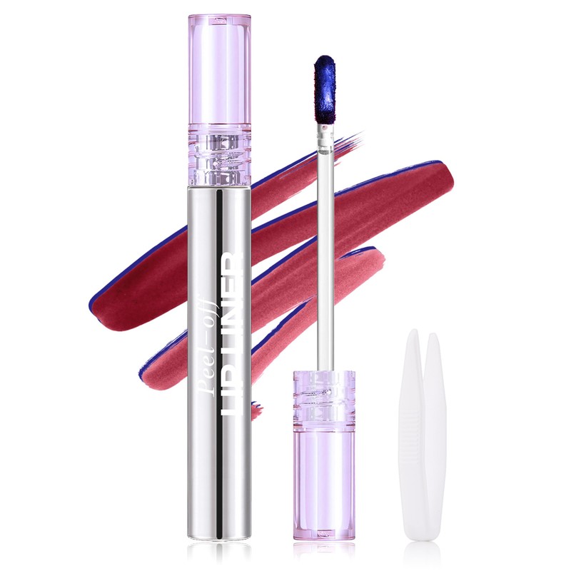 Erinde Tinte labial peel-off, brillo Labial Líquido Mate Nude, #3