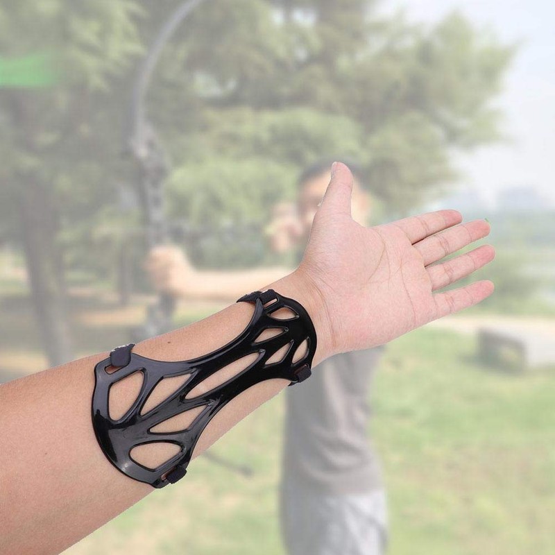 Alomejor 3 Colours Archery Arm Guard Carbon Nylon Forearm Guard