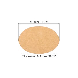 PATIKIL Pack of 25 2 Inch Round Cardboard Paper Blank Disc Circles Cuts for Party Embellishments DIY Crafts Painting Drawing Painting Writing Brown