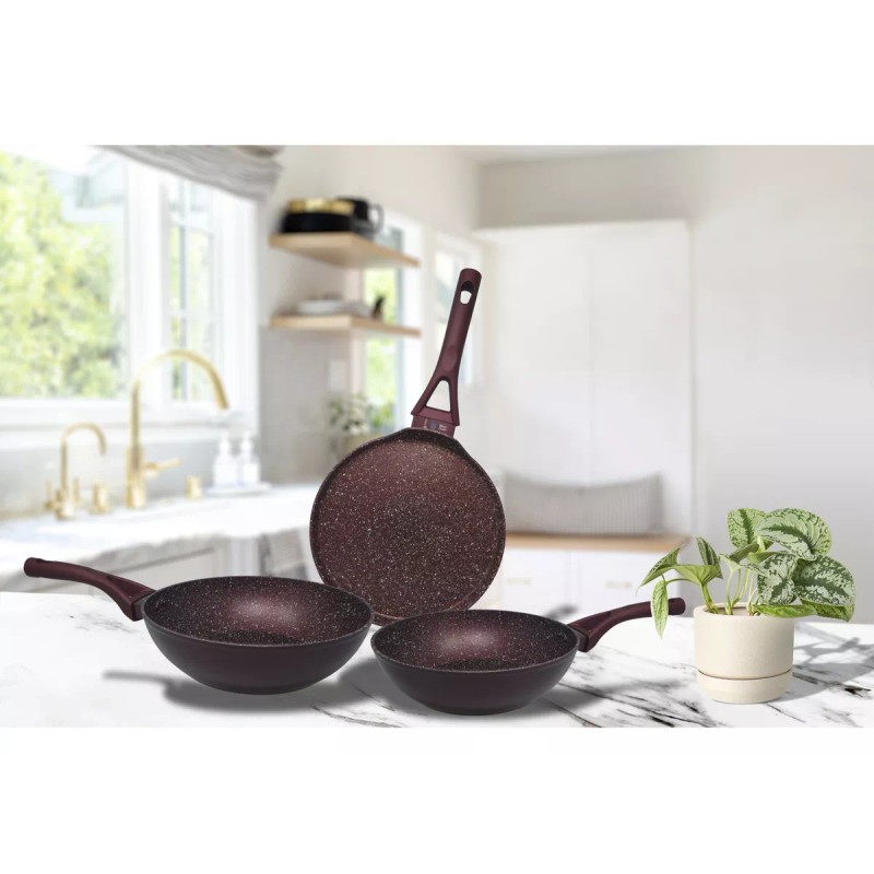 Alfa Set De 2 Woks Y Comal Alfa Aluminio Espesor/2.6mm