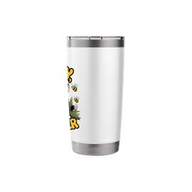 Funny Honey Badger Bees Sweet as Honey Fierce as a Badger Stainless Steel Insulated Tumbler
