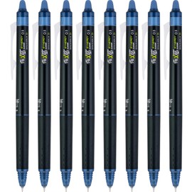 PILOT FriXion Synergy Clicker Erasable Gel Ink Pens, Extra Fine Point, Navy Ink, 8-pack (17852)