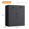 JINKUR Metal Storage Cabinet with Locking Doors and Adjustable Shelf,