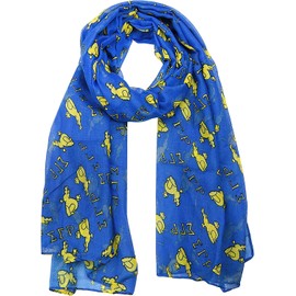 Divine Nine Depot Oversized Sigma Gamma Rho Poodle Long Scarf (Blue)