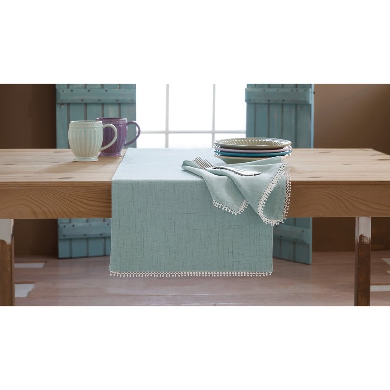 Lenox French Perle Solid 60"x102" rectangle Tablecloth, Pistachio