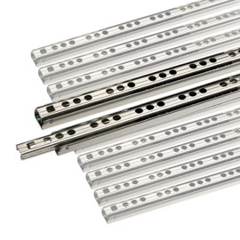 Partial Extension Runner for Drawer Rail Bearing Slide Roller Guidance Micro H 17 / L 310 mm