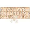Wooden Alphabet, 130 Pieces