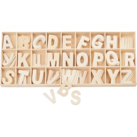 Wooden Alphabet, 130 Pieces