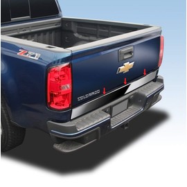 Tyger Auto Made in USA! Compatible with 2015-2020 Chevy Colorado Chrome Stainless Steel Tailgate Trim Plain 4" Wide 1PC