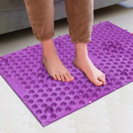 YOBEYI 2PCS Foot Massage Mat Acupressure Mat Foot Reflexology Walking Toe Pla...