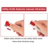 UCEC Box Cutter Retractable, Utility Knife Handy Boxcutter Auto Retractable