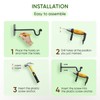 Idzo Black Plant Hooks for Wall 7.5 inch, Hanging Capacity