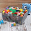 Yuright 3 Packs Plastic Storage Basket for Kitchen Sink, Grey