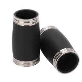2PCS Two Section Clarinet, Clarinet Tuning Tube Tuning Tube Bb Treble Pitch Pipe Clarinet Barrel Replacement Accessories 58MM