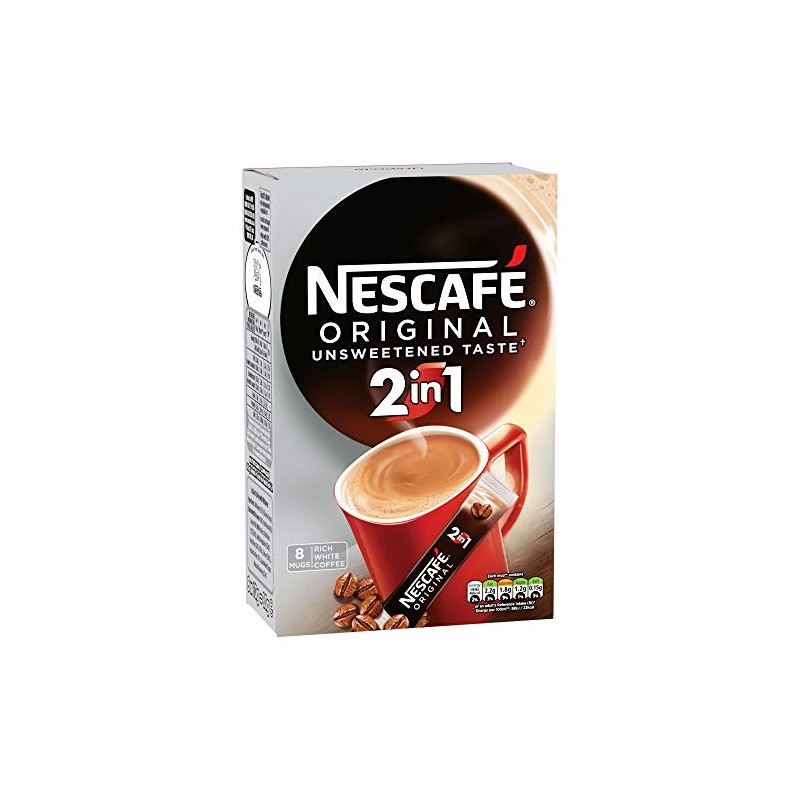 Nescafé Original 2in1 Strong Instant Coffee, 8 Sachets, 80g
