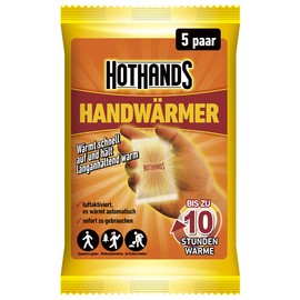 HOTHANDS Hand Warmers - 5 Pairs - Air Activated - It Heats Automatically - Immediately Use
