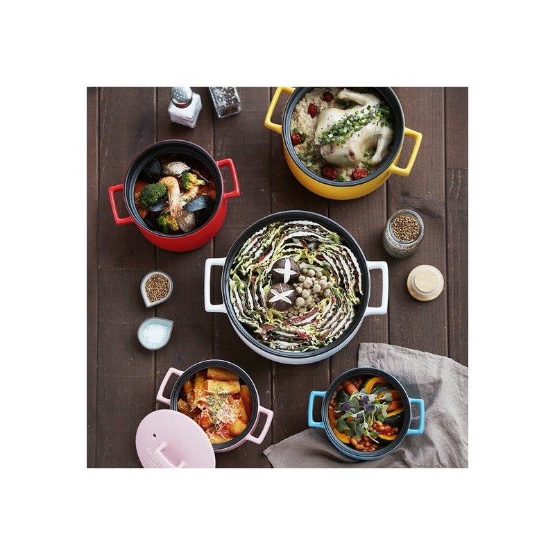 Casamutti Toretta heat-resistant pot 20cm 6 colors, 20cm/white / 까사무띠