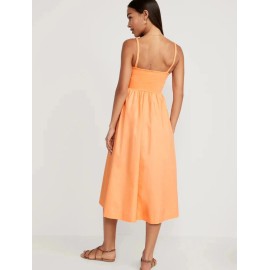 Old Navy Women's Size XS ~ Fit & Flare Combination Midi Cami Dress $40 NWT