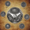 DND Fingertip Spinner Dice, 7-in-1 Metal Dice Set with 3D