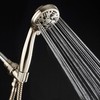 AquaDance Brushed Nickel High Pressure 6-Setting Hand Held Shower Head
