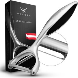 VALUXE® Peeler with Sharp Stainless Steel Blade Serrated & Non-Slip Handle - Handy Y Vegetable Peeler for Precise Peeling - Innovative Potato Peeler, Asparagus Peeler, Universal Peeler
