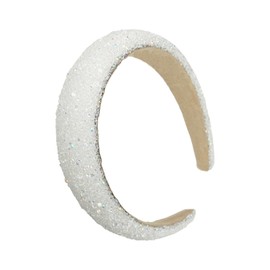 Bliceon White Sparkling Rhinestone Women's Hairband, Wide Headband for Weddings, Bridal Show, Parties and Festivals, Sparkling Women, Hair Accessories